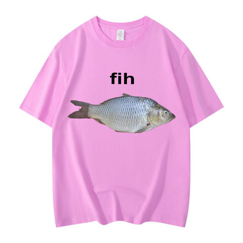 Fih Fish Funny Meme T Shirt High Quality Fashion Short Sleeve T-shirts Men Women Clothing Oversized Cotton T-shirt Streetwear 4XL
Fih Fish Funny Meme T Shirt High Quality Fashion Short Sleeve T-shirts Men Women Clothing Oversized Cotton T-shirt Streetwear 4XL