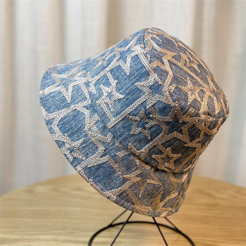 Casual Cowboy Stylish Embroidered Fisherman Hat Womens Sunshade Bucket Hat світло-синій колір
Casual Cowboy Stylish Embroidered Fisherman Hat Womens Sunshade Bucket Hat світло-синій колір