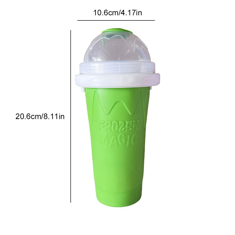 300ML Slushie Maker Cup Silicone Portable Smoothie Squeeze Cup Quick Frozen Ice Cube Maker for Juices Milk with Straw Summer зелений
300ML Slushie Maker Cup Silicone Portable Smoothie Squeeze Cup Quick Frozen Ice Cube Maker for Juices Milk with Straw Summer зелений