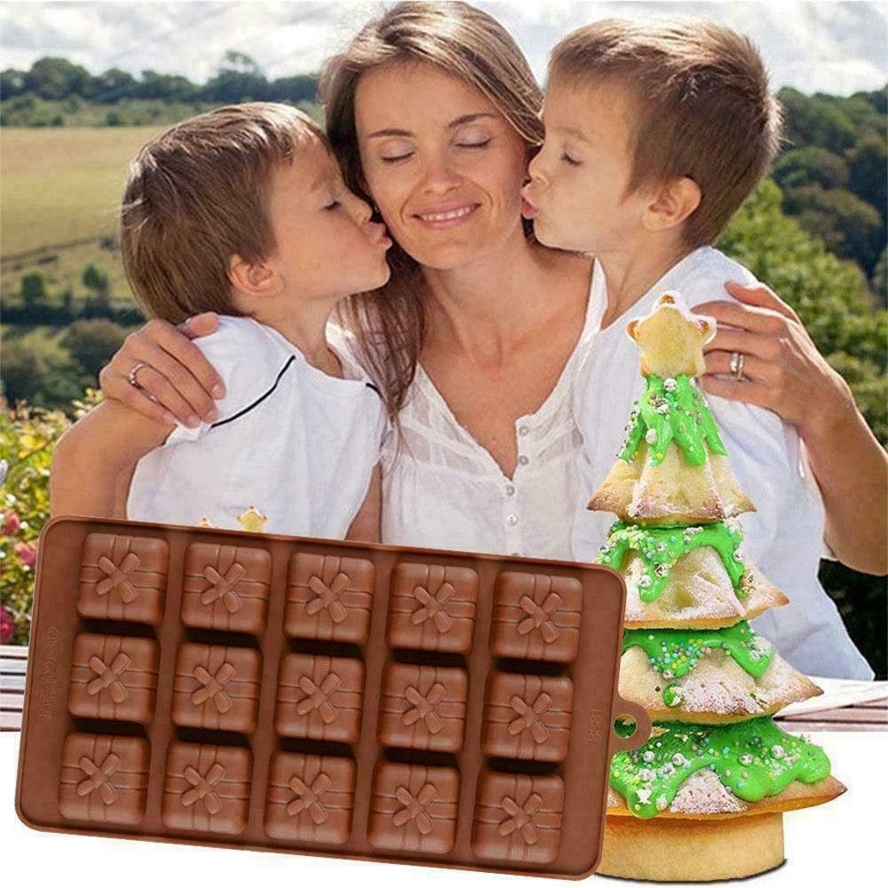 Candy Brownie Silicone Dessert Cooking Baking Tools 3D Mould Chocolate Mold Christmas Gift Box
Candy Brownie Silicone Dessert Cooking Baking Tools 3D Mould Chocolate Mold Christmas Gift Box