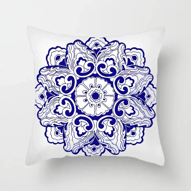 Blue Geometric Floral Printed Pillow Case Soft Cushion Cover for Home Sofa Car Bedroom Pillow Covers,(3) 66x66cm
Blue Geometric Floral Printed Pillow Case Soft Cushion Cover for Home Sofa Car Bedroom Pillow Covers,(3) 66x66cm