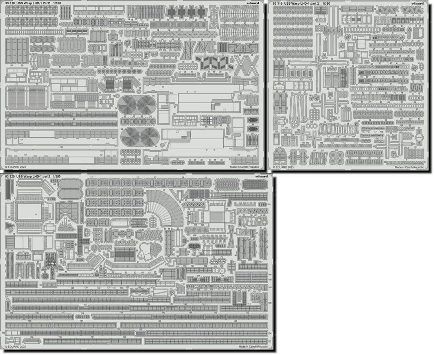 Eduard Big Ed USS Wasp Parts Set 1 Plastic Model Parts EDUBIG5376 1/350 LHD-1 (for Trumpeter) (Ship)
Eduard Big Ed USS Wasp Parts Set 1 Plastic Model Parts EDUBIG5376 1/350 LHD-1 (for Trumpeter) (Ship)