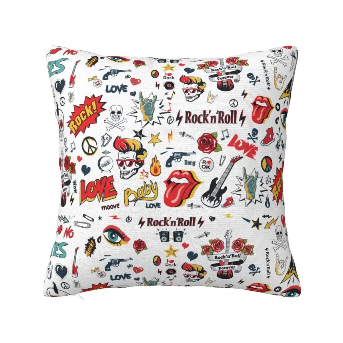 Rock N Roll Skulls Guitar Hippie Signs Pillow Case Cushion Covers Funny Decorative Pillowcase for Sofa 66x66cm
Rock N Roll Skulls Guitar Hippie Signs Pillow Case Cushion Covers Funny Decorative Pillowcase for Sofa 66x66cm