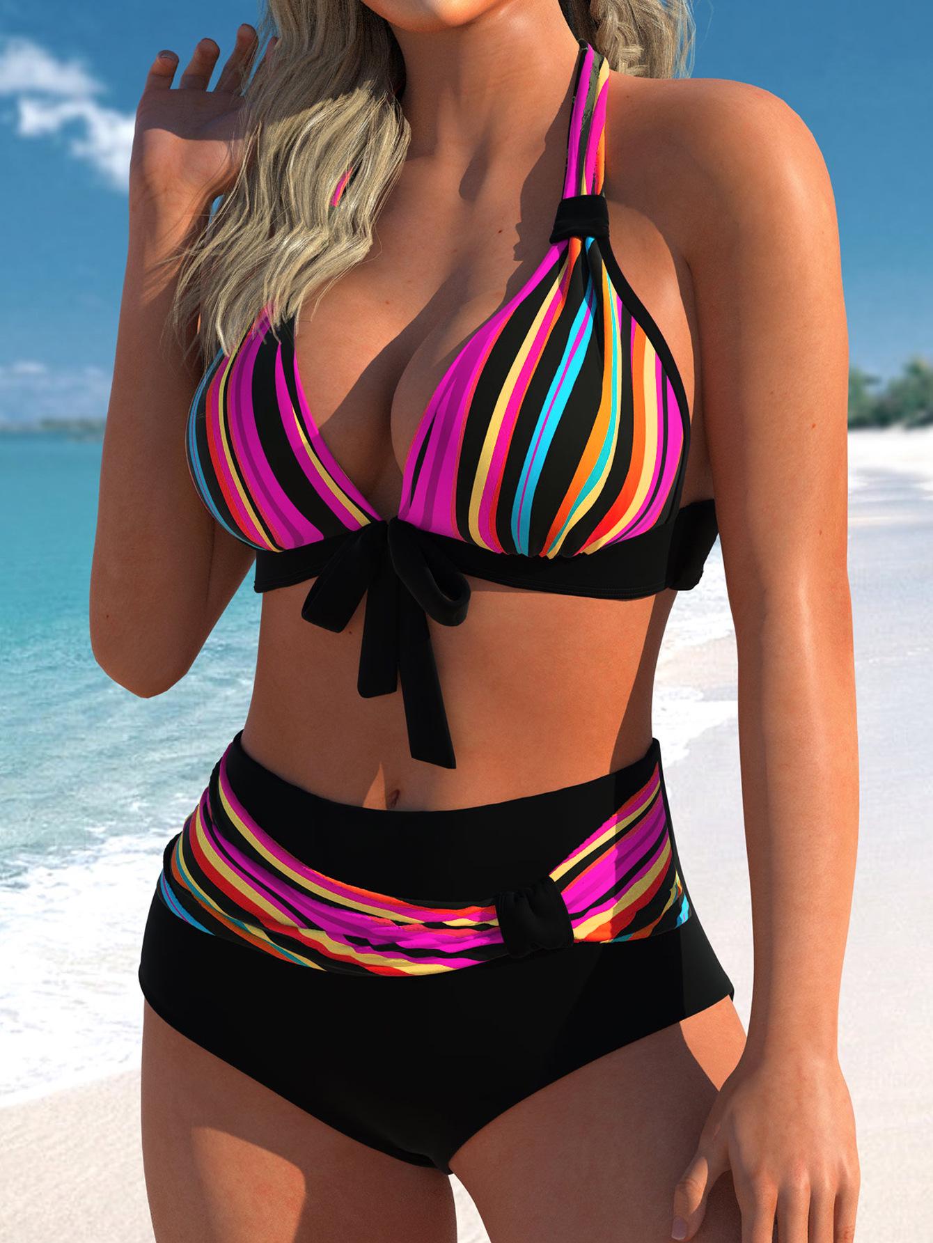 2025 European Striped Push-up Backless Women s Holiday Bikini S рожевий червоний колір
2025 European Striped Push-up Backless Women s Holiday Bikini S рожевий червоний колір