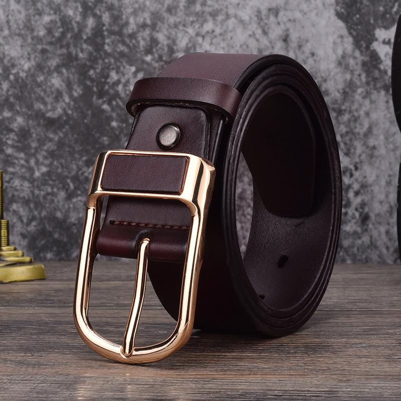 Мужской кожаный ремень с пряжкой-штифтом, повседневный ремень из коровьей кожи, мужской ремень для среднего и молодого возраста, простой деловой ремень, модный мужской 125cm темно-коричневого
Мужской кожаный ремень с пряжкой-штифтом, повседневный ремень из коровьей кожи, мужской ремень для среднего и молодого возраста, простой деловой ремень, модный мужской 125cm темно-коричневого