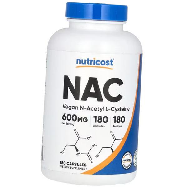 Веганський N-ацетил L-цистеїн, NAC Vegan N-Acetyl L-Cysteine 600, Nutricost (70647004) 180caps
Веганський N-ацетил L-цистеїн, NAC Vegan N-Acetyl L-Cysteine 600, Nutricost (70647004) 180caps