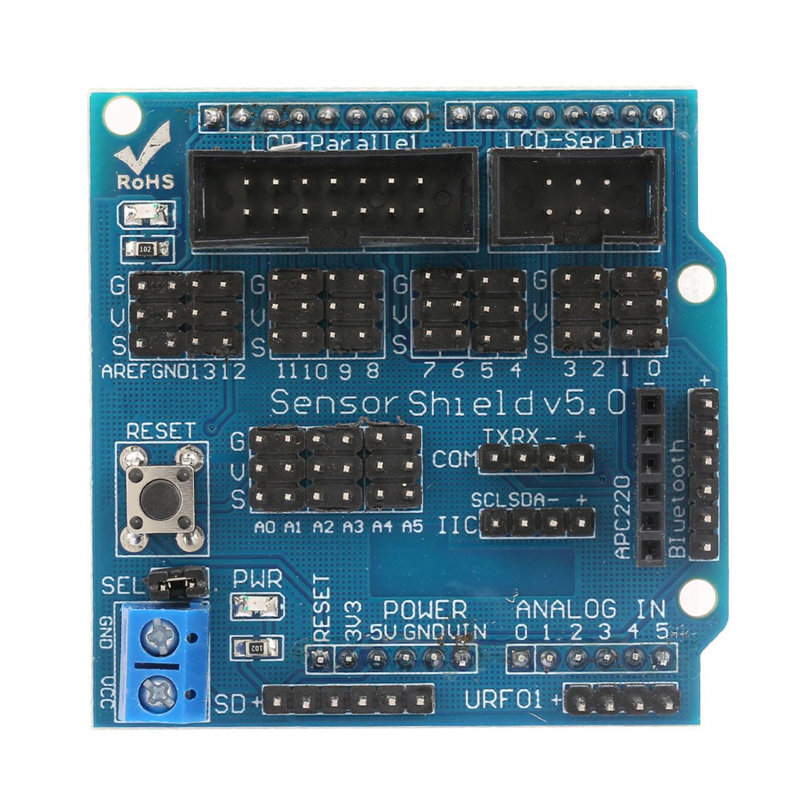 Sensor Shield V5.0 Expansion Board Module Supports Ultrasonic Sensor Port, 12864 SP Port
Sensor Shield V5.0 Expansion Board Module Supports Ultrasonic Sensor Port, 12864 SP Port