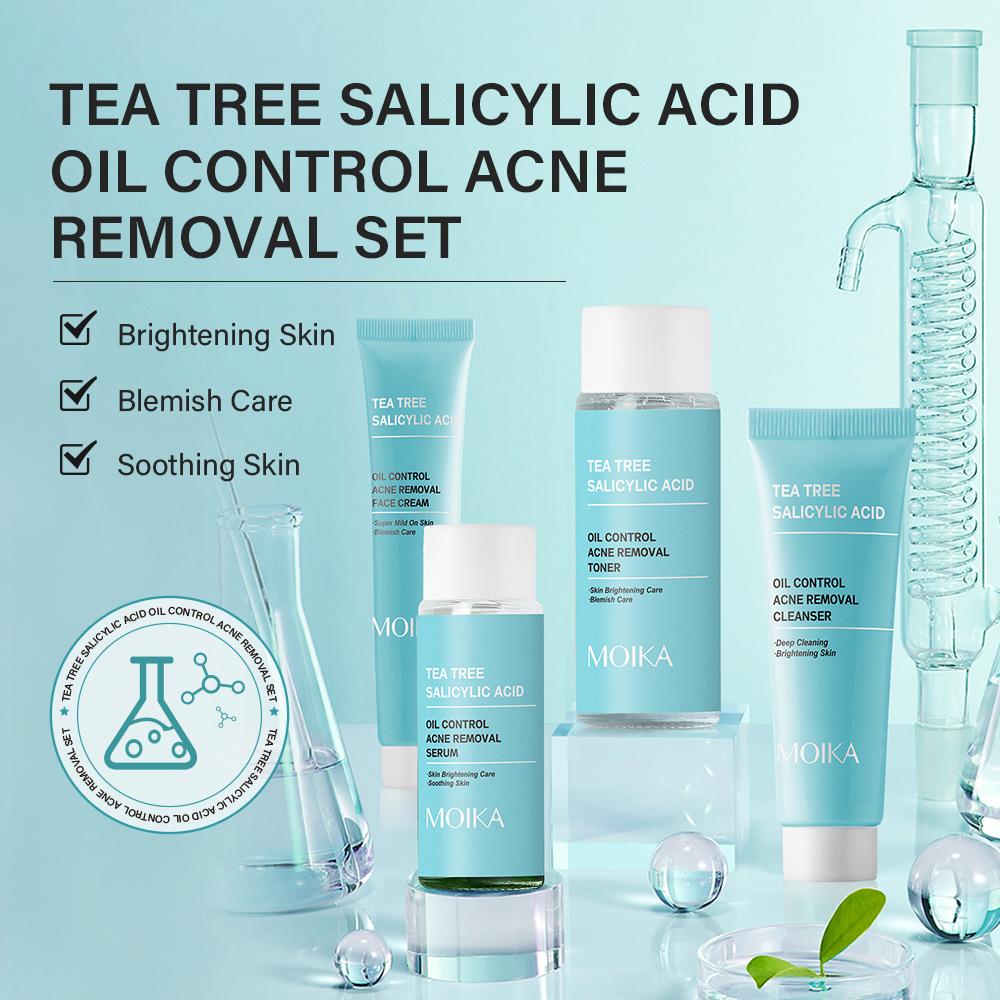 Набор для десалицилирования и лечения акне, внешнеторговый, оптовый, с маслом чайного дерева для контроля жирности, набор из 4 предметов
Набор для десалицилирования и лечения акне, внешнеторговый, оптовый, с маслом чайного дерева для контроля жирности, набор из 4 предметов