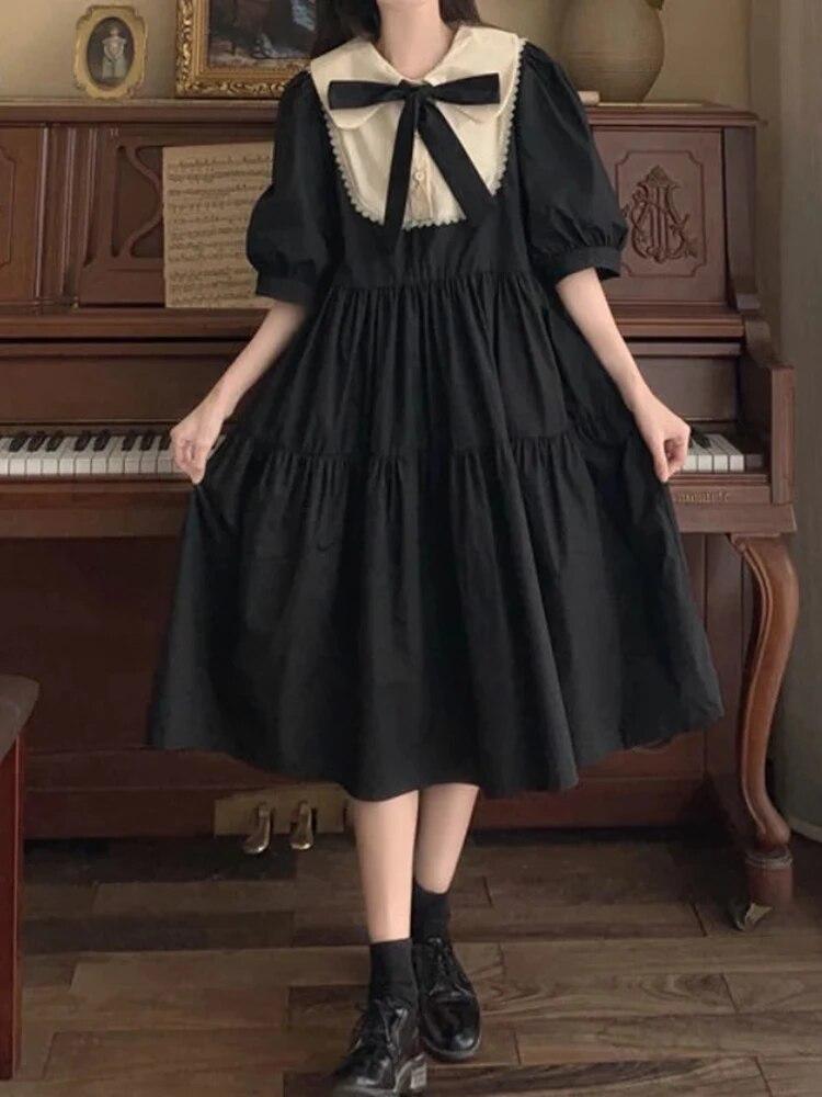 Милое платье Лолиты, женское кавайное элегантное винтажное платье, весеннее милое милое платье с пышными рукавами, сарафан в консервативном стиле, модный халат L чёрный
Милое платье Лолиты, женское кавайное элегантное винтажное платье, весеннее милое милое платье с пышными рукавами, сарафан в консервативном стиле, модный халат L чёрный