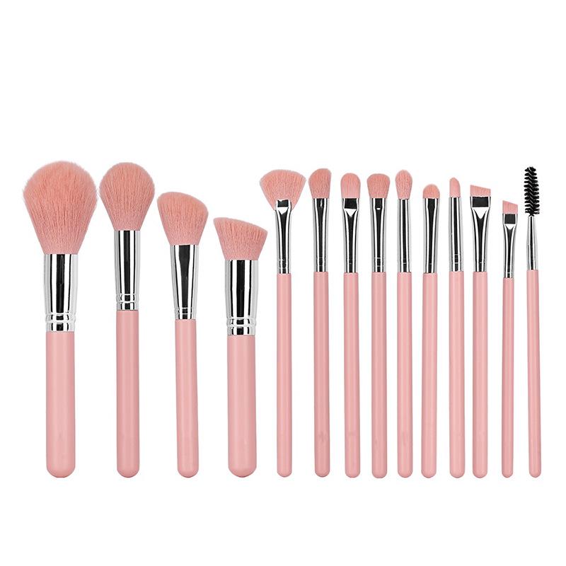 14-Piece Half-Sugar Pink Makeup Brush Set: Portable Powder, Foundation, Blush, Eyeshadow, and Concealer Brushes with Soft Bristles
14-Piece Half-Sugar Pink Makeup Brush Set: Portable Powder, Foundation, Blush, Eyeshadow, and Concealer Brushes with Soft Bristles