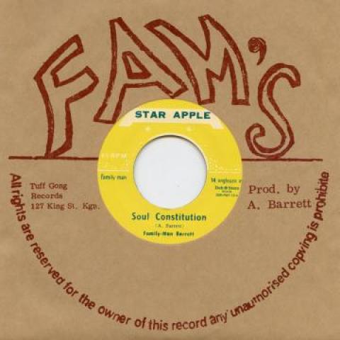 7inch Record ASTON FAMILY MAN BARRETT - Soul Constitution DSRFM713 Star Apple/Dub 2016 Japan Reggae, Ska & Dub
7inch Record ASTON FAMILY MAN BARRETT - Soul Constitution DSRFM713 Star Apple/Dub 2016 Japan Reggae, Ska & Dub