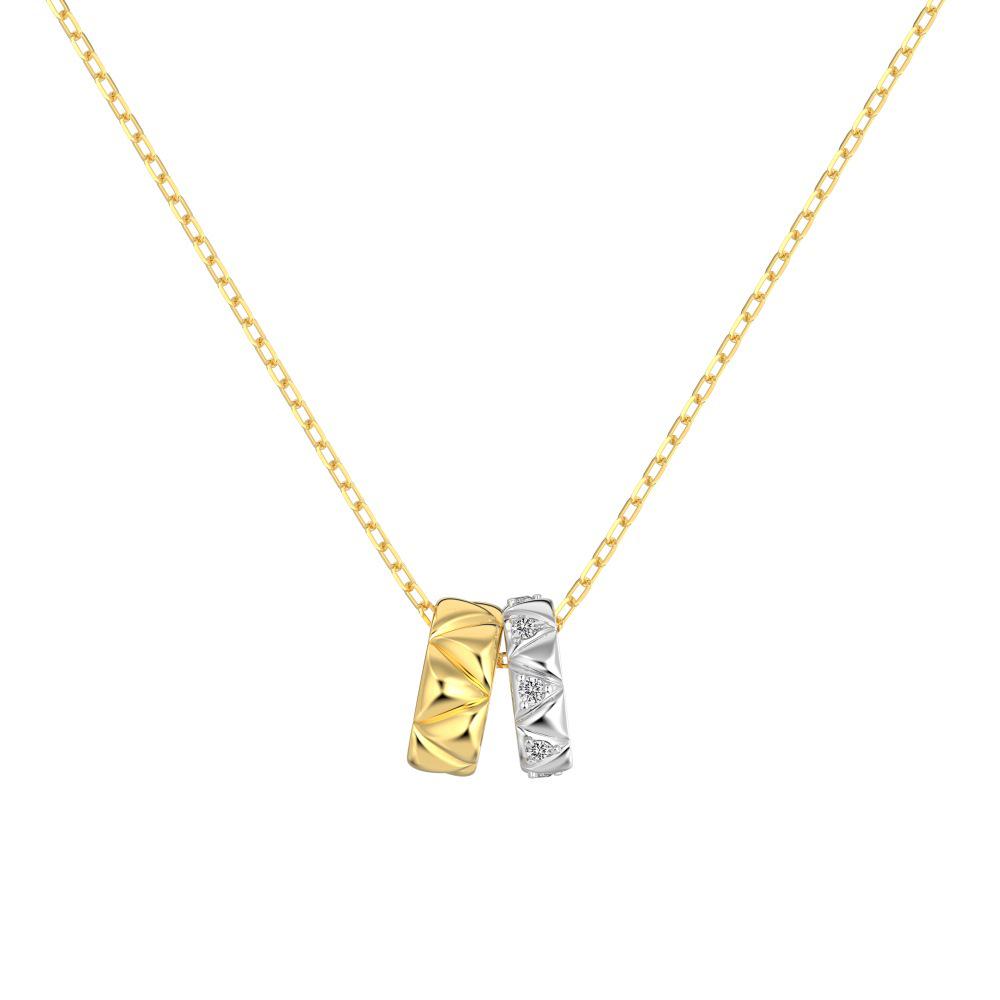 INS Style Bestseller: S925 Sterling Silver Double Ring Necklace with Color Block Design and Exquisite Square Texture for Women S925 Silver
INS Style Bestseller: S925 Sterling Silver Double Ring Necklace with Color Block Design and Exquisite Square Texture for Women S925 Silver