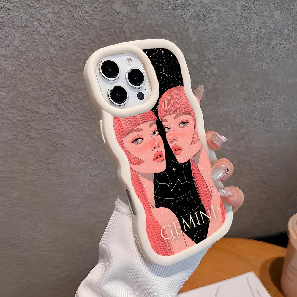 Zodiac Sign Gemini Phone Case for iPhone 17 16 15 14 13 12 11 Air Pro Max Plus White Soft TPU Wavy Edge Cover iPhone 11 Pro Max
Zodiac Sign Gemini Phone Case for iPhone 17 16 15 14 13 12 11 Air Pro Max Plus White Soft TPU Wavy Edge Cover iPhone 11 Pro Max