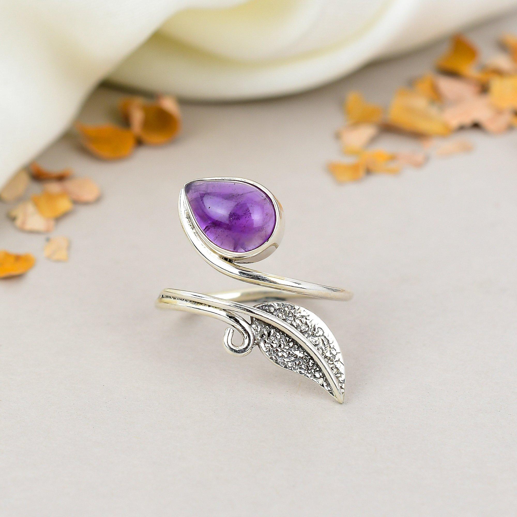Amethyst Gemstone 925 Sterling Silver Oval Shape Handmade Jewelry Boho Ring For Women 10
Amethyst Gemstone 925 Sterling Silver Oval Shape Handmade Jewelry Boho Ring For Women 10