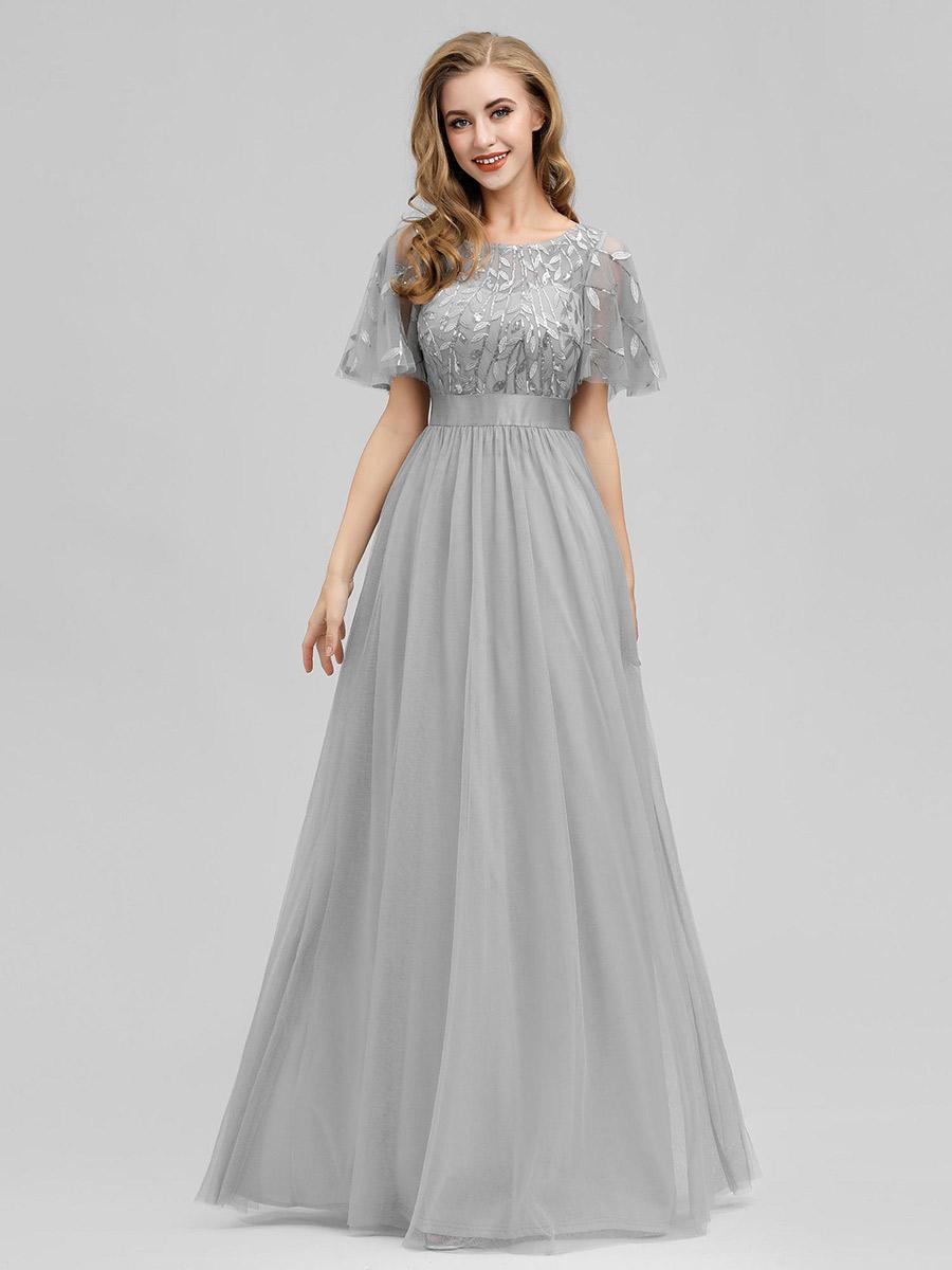 Ever-Pretty Вечернее платье для выпускного вечера длиной до пола с принтом пайеток и вышивкой на талии и рукавами с рюшами 2XL серый
Ever-Pretty Вечернее платье для выпускного вечера длиной до пола с принтом пайеток и вышивкой на талии и рукавами с рюшами 2XL серый