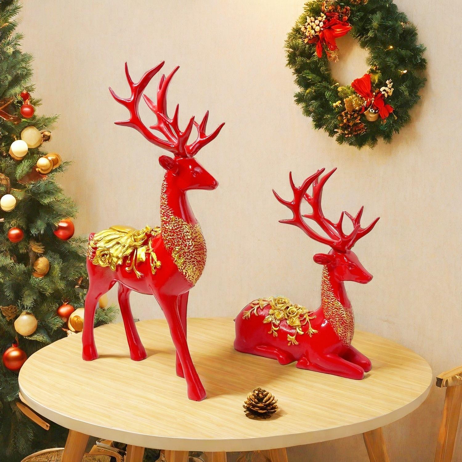 New Chinese Style Elk Living Room TV Cabinet Entrance Decoration Ornaments Creative Resin Crafts Opening Housewarming Gifts
New Chinese Style Elk Living Room TV Cabinet Entrance Decoration Ornaments Creative Resin Crafts Opening Housewarming Gifts
