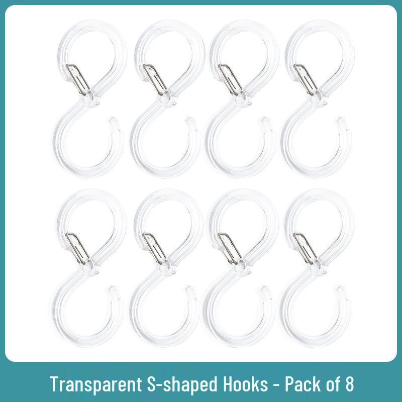 8-Piece Japanese S-Shaped No-Punch Plastic Hook Hanger for Kitchen & Bathroom
8-Piece Japanese S-Shaped No-Punch Plastic Hook Hanger for Kitchen & Bathroom