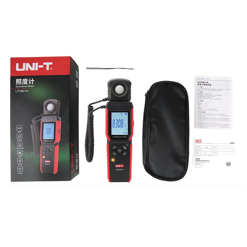UNI-T UT381A Illuminometer Integrated & Split Digital Light Illuminance Meter 400000 Lx 37160 Fc Luxometer with Bluetooth APP UT381A
UNI-T UT381A Illuminometer Integrated & Split Digital Light Illuminance Meter 400000 Lx 37160 Fc Luxometer with Bluetooth APP UT381A