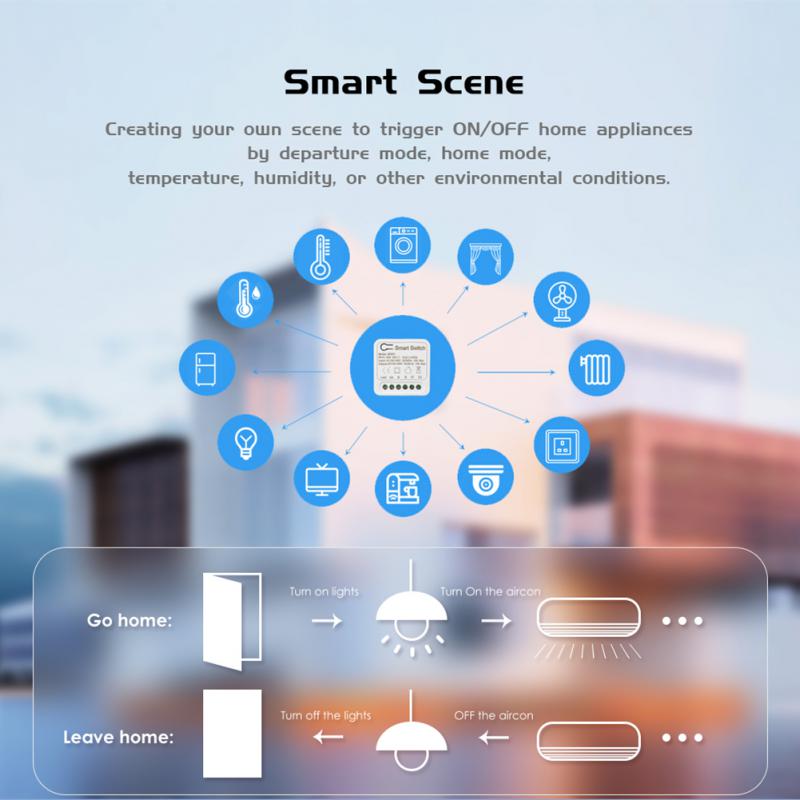 16A MINI Wifi Smart Switch с таймером монитора энергопотребления Tuya Smart Life APP Control работает с Alexa Google Home Yandex
16A MINI Wifi Smart Switch с таймером монитора энергопотребления Tuya Smart Life APP Control работает с Alexa Google Home Yandex