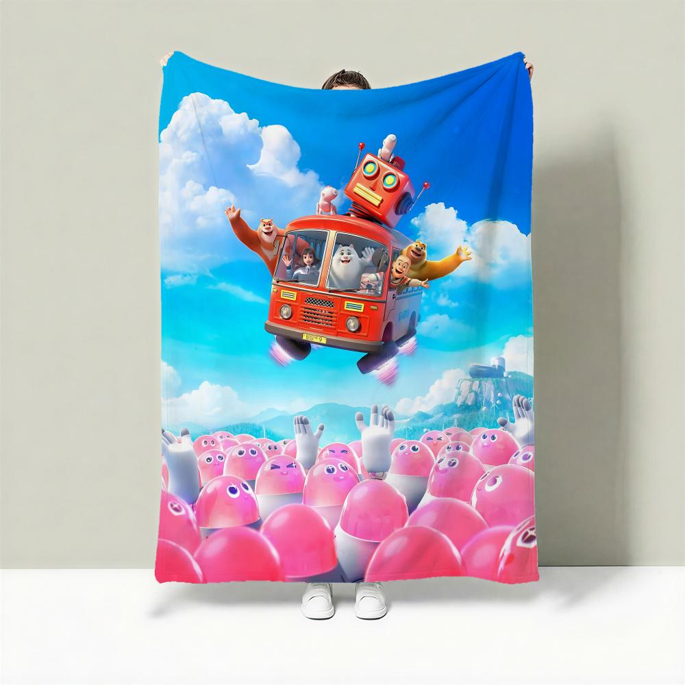 Cartoon B-Boonie Bears Throw Lightweight 240g Flannel Blanket Soft Skin-friendly for Summer Cooling 75cmx90cm
Cartoon B-Boonie Bears Throw Lightweight 240g Flannel Blanket Soft Skin-friendly for Summer Cooling 75cmx90cm