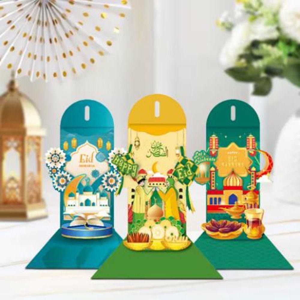 Paper Eid Mubarak Money Packet Moon Castle Money Packet Stylish 3D Redness Envelopes Wedding синій
Paper Eid Mubarak Money Packet Moon Castle Money Packet Stylish 3D Redness Envelopes Wedding синій