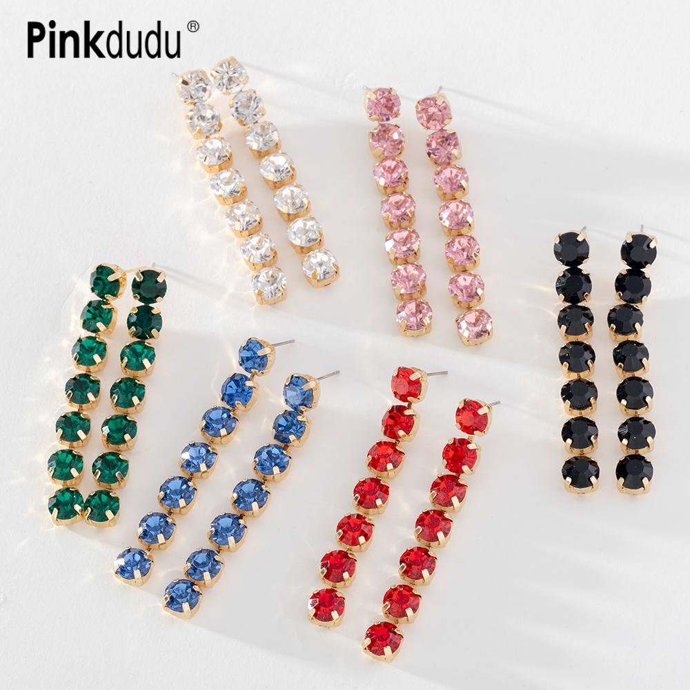 Pinkdudu Мода Красочные многослойные свисающие серьги Элегантные преувеличенные круглые стразы Длинная серьга для женщин Ювелирные изделия PD1059
Pinkdudu Мода Красочные многослойные свисающие серьги Элегантные преувеличенные круглые стразы Длинная серьга для женщин Ювелирные изделия PD1059