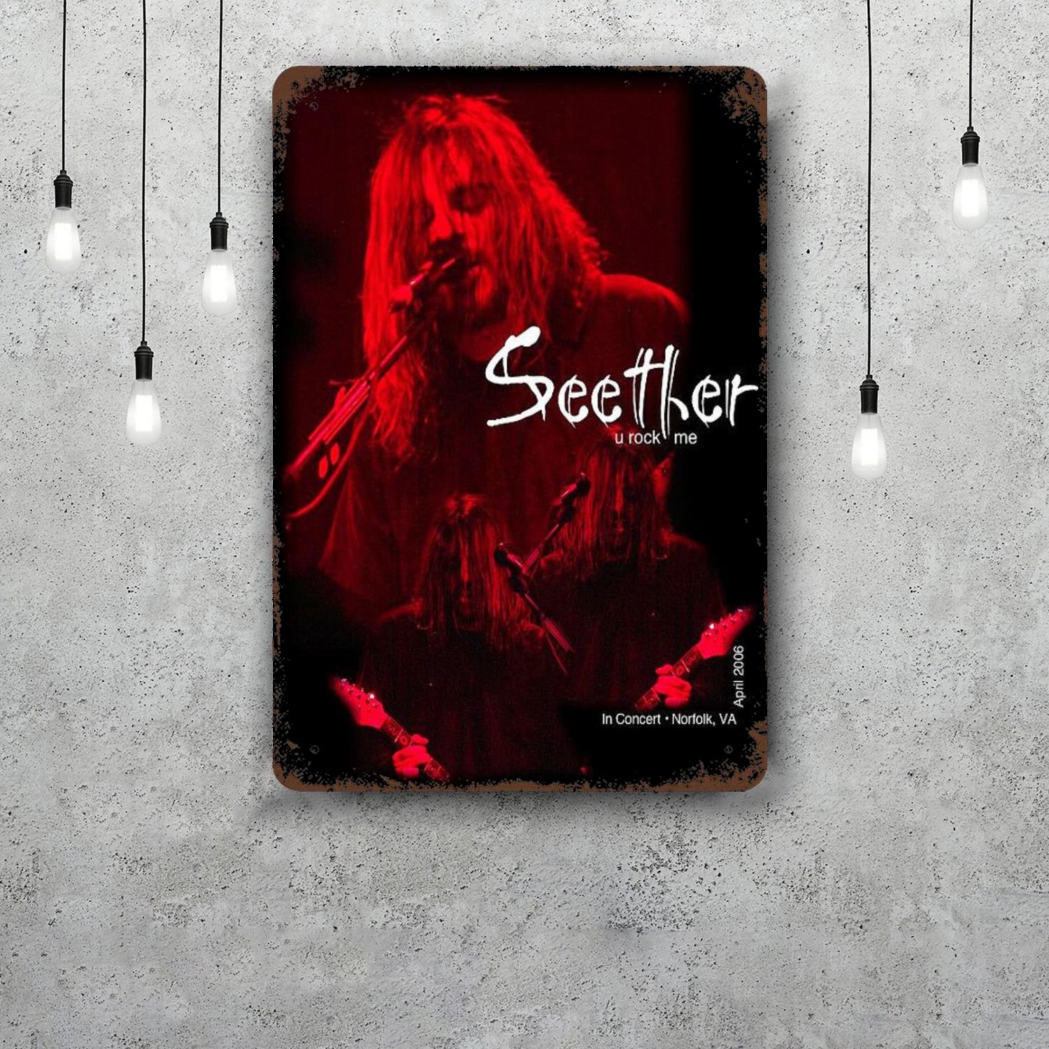 seether Classic Poster Rusty Metal Plaque Retro Decorative Plate Bar Man Cave Garage Club Metal Sign Wall Decoration 20x30cm(7.8x11.8inch)
seether Classic Poster Rusty Metal Plaque Retro Decorative Plate Bar Man Cave Garage Club Metal Sign Wall Decoration 20x30cm(7.8x11.8inch)