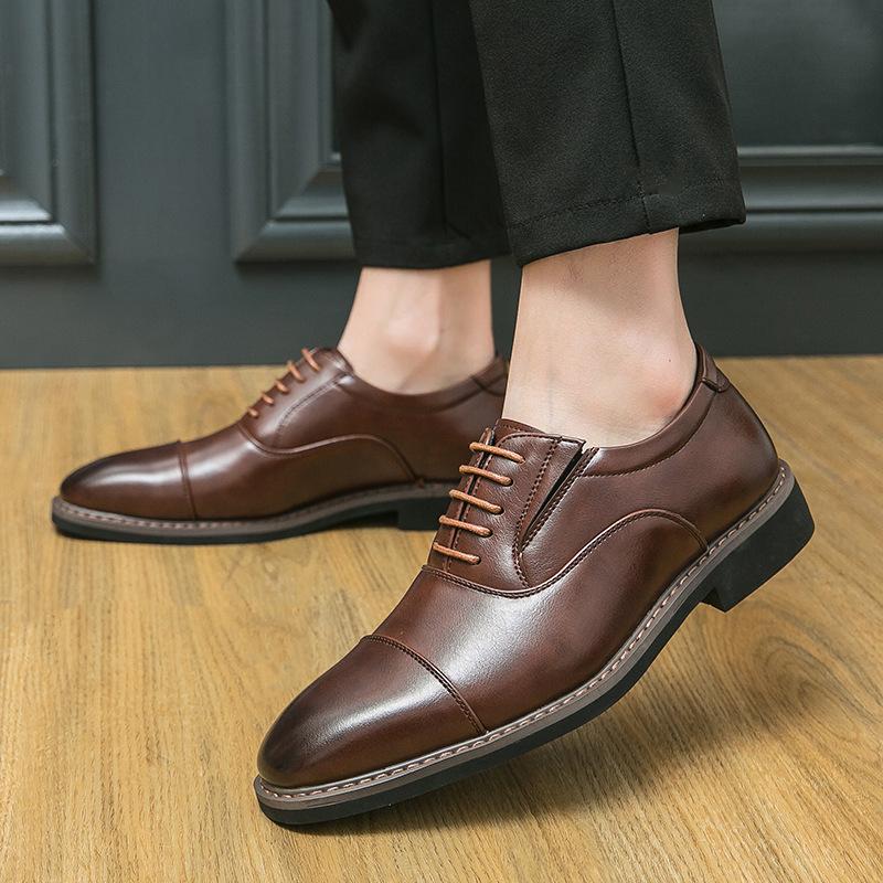 Men s business leather shoes 46 large size new men s dress shoes fashion British style low-top lace-up wedding shoes 38
Men s business leather shoes 46 large size new men s dress shoes fashion British style low-top lace-up wedding shoes 38