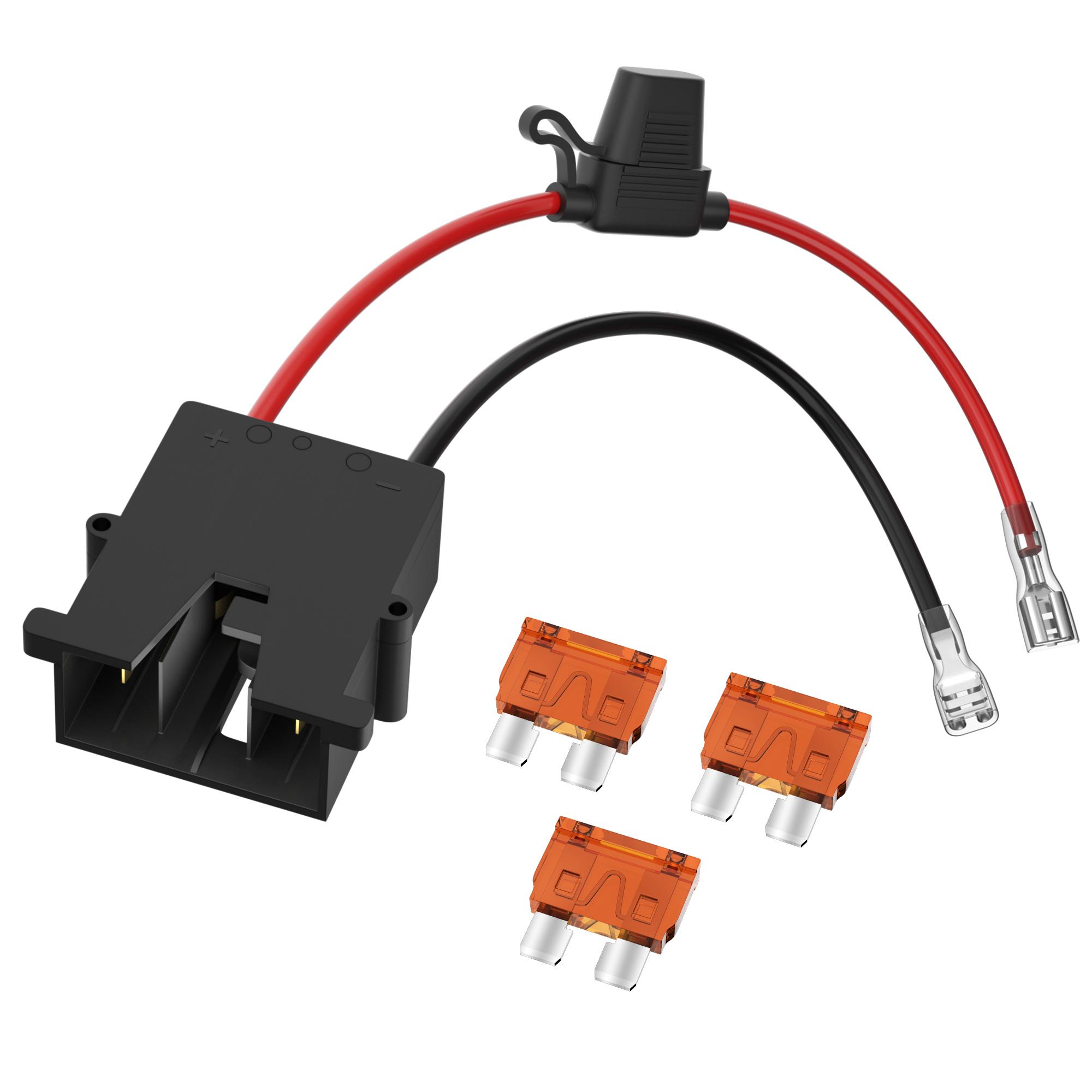 Replacement Wire Harness Connector for 12 Volt Power Wheels Fisher Price Battery with 12 AWG Wire 3 Replaceable Fuses for Riding
Replacement Wire Harness Connector for 12 Volt Power Wheels Fisher Price Battery with 12 AWG Wire 3 Replaceable Fuses for Riding