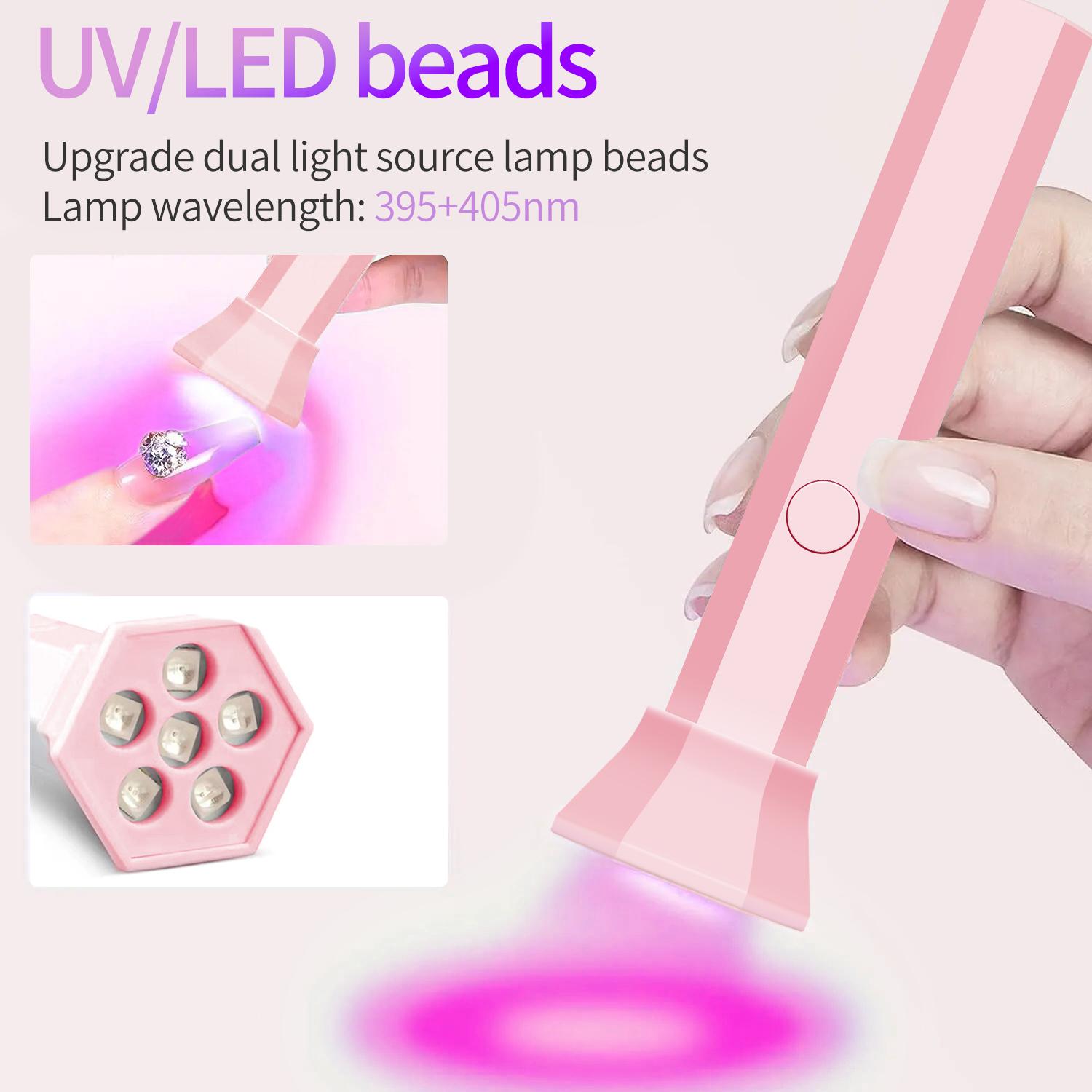 YIKOOLIN Portable Quick Drying Nails Dryer UV LED Nails Light Gel Nails Cordless Rechargeable Mini Nail Lamp for Fast Curing Gel USB
YIKOOLIN Portable Quick Drying Nails Dryer UV LED Nails Light Gel Nails Cordless Rechargeable Mini Nail Lamp for Fast Curing Gel USB