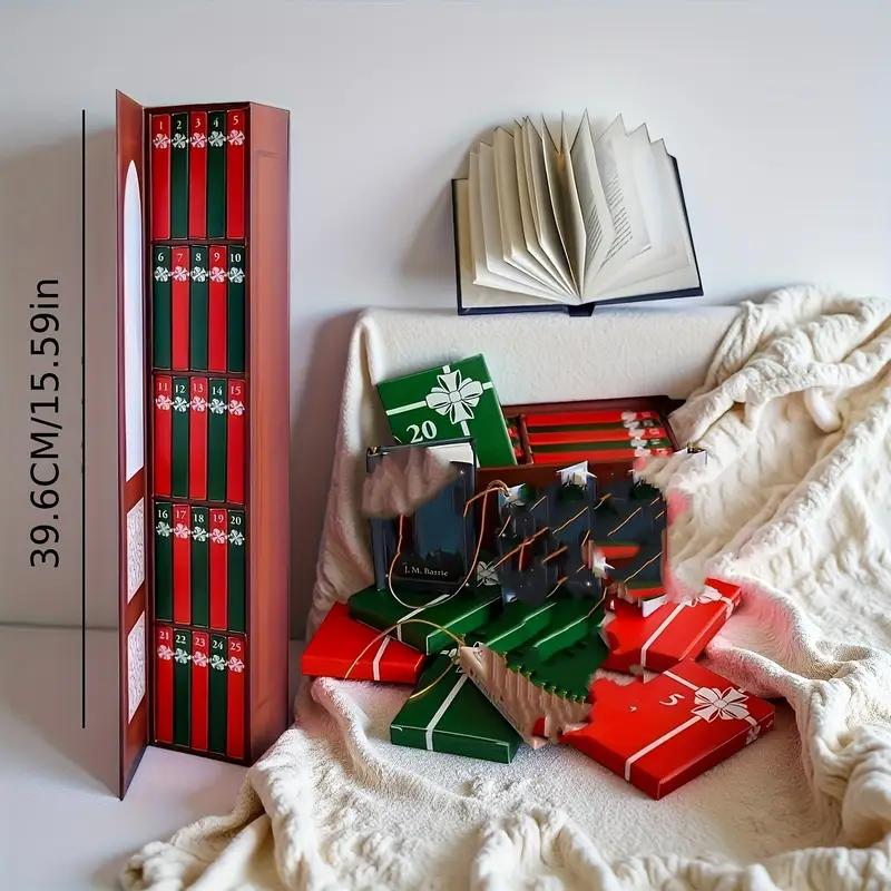 2026 Christmas Advent Countdown Calendar 25 Mini Book Ornaments Decorative Christmas Countdown Calendar Book Lovers Xmas Gift 39.6x6.5x7.1CM червоний
2026 Christmas Advent Countdown Calendar 25 Mini Book Ornaments Decorative Christmas Countdown Calendar Book Lovers Xmas Gift 39.6x6.5x7.1CM червоний
