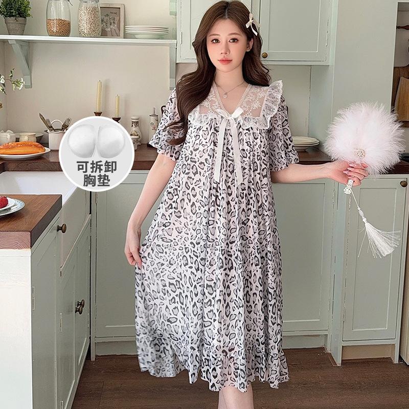 Linglei Summer Printing Color Lace Bow Mesh Court Princess Style Long Nightdress Pajamas Loungewear Women 2XL
Linglei Summer Printing Color Lace Bow Mesh Court Princess Style Long Nightdress Pajamas Loungewear Women 2XL