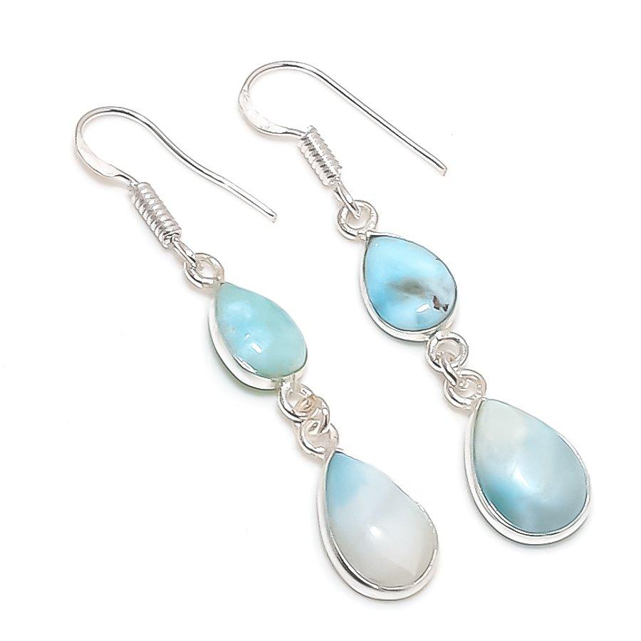 Натуральный Ларимар Драгоценный камень Ручная работа 925 Стерлинговое серебро Ювелирное изделие Серьга 1,97 a2c02
Натуральный Ларимар Драгоценный камень Ручная работа 925 Стерлинговое серебро Ювелирное изделие Серьга 1,97 a2c02