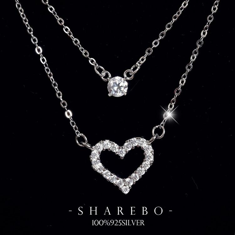 New 925 Sterling Silver Zircon Heart Necklaces Pendant Fashion Sterling Silver Jewelry Statement For Women Bijoux
New 925 Sterling Silver Zircon Heart Necklaces Pendant Fashion Sterling Silver Jewelry Statement For Women Bijoux