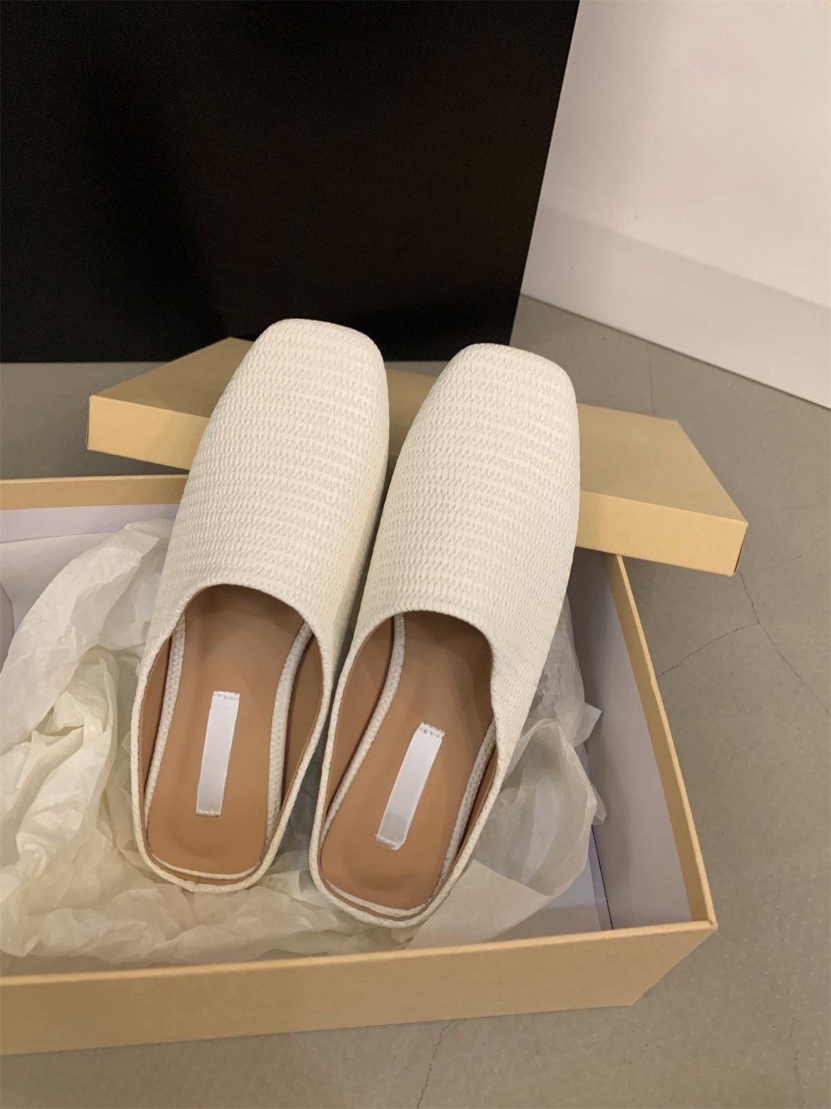 Flat bottom retro woven bag head half slippers women s shoes wear 2025 new summer one-pedal muller shoes sandals 40 бежевий
Flat bottom retro woven bag head half slippers women s shoes wear 2025 new summer one-pedal muller shoes sandals 40 бежевий