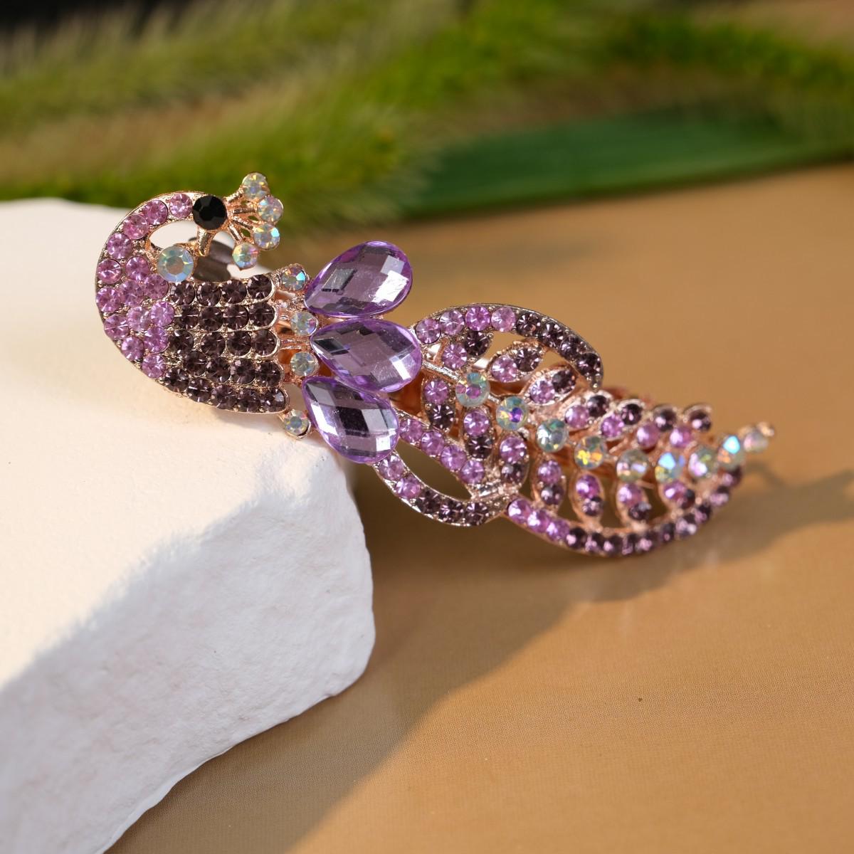 Корейська кришталева шпилька для волосся «Павич» – Стильна весняна кліпса та аксесуар для волосся
Корейська кришталева шпилька для волосся «Павич» – Стильна весняна кліпса та аксесуар для волосся