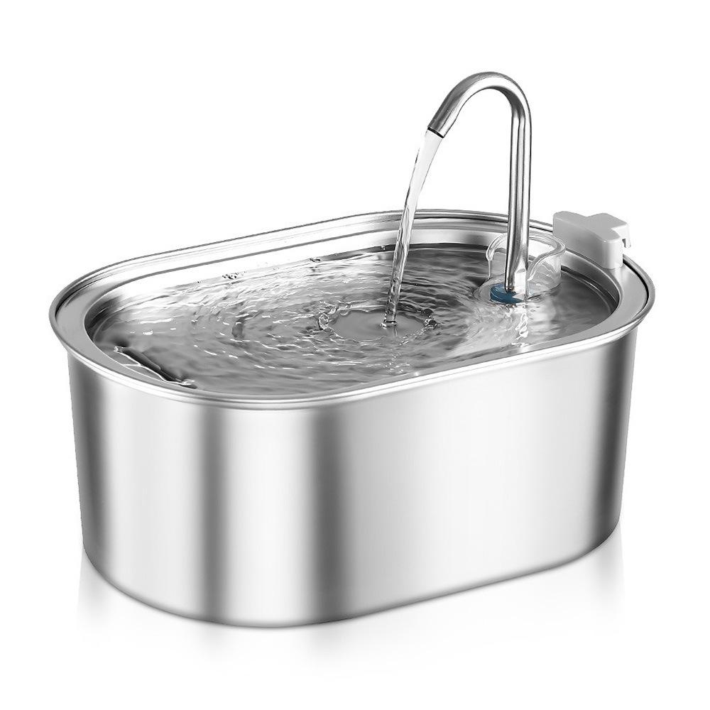 3.2L Stainless Steel Cat Water Fountain with Activated Carbon Filter UK Power Plug
3.2L Stainless Steel Cat Water Fountain with Activated Carbon Filter UK Power Plug