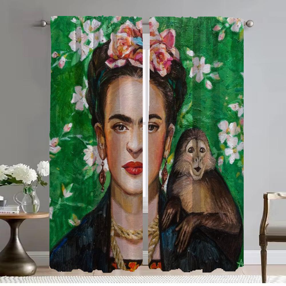 Кухонные шторы для гостиной Шторы для комнаты 2 панели F-kahlo Домашний интерьер Шторы Оттенки Разделение Украшения на Хэллоуин W132xH241cmx2pcs-CL
Кухонные шторы для гостиной Шторы для комнаты 2 панели F-kahlo Домашний интерьер Шторы Оттенки Разделение Украшения на Хэллоуин W132xH241cmx2pcs-CL