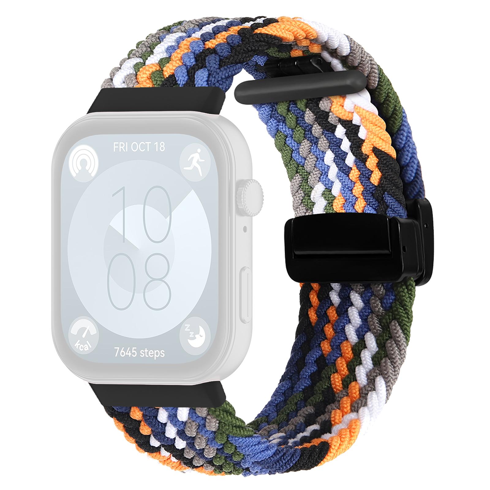 For Huawei Watch Fit 3 Replacement Braided Band Magnetic Buckle Watch Strap Denim Color
For Huawei Watch Fit 3 Replacement Braided Band Magnetic Buckle Watch Strap Denim Color