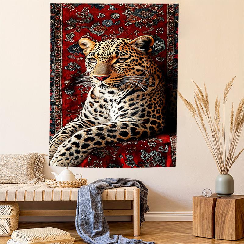 Luxury Leopard on Persian Rug Tapestry Majestic Big Cat on Vintage Carpet Wall Hanging Boho Room Decor suitable offices bars 74x94cm(29x37in)
Luxury Leopard on Persian Rug Tapestry Majestic Big Cat on Vintage Carpet Wall Hanging Boho Room Decor suitable offices bars 74x94cm(29x37in)