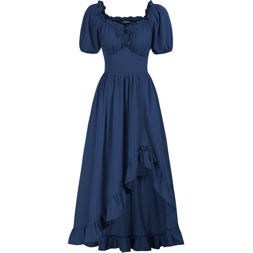 Платье эпохи Возрождения Женское Платье-корсет в стиле коттеджкор Макси-платье с оборками и карманами M
Платье эпохи Возрождения Женское Платье-корсет в стиле коттеджкор Макси-платье с оборками и карманами M