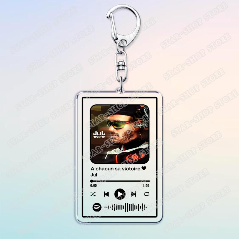 JUL Rapper Rap Album TP Sur TP Music Songs Keychains for Women Accessories Bag Nostalgique Code Keyings Jewelry Fans Gifts
JUL Rapper Rap Album TP Sur TP Music Songs Keychains for Women Accessories Bag Nostalgique Code Keyings Jewelry Fans Gifts