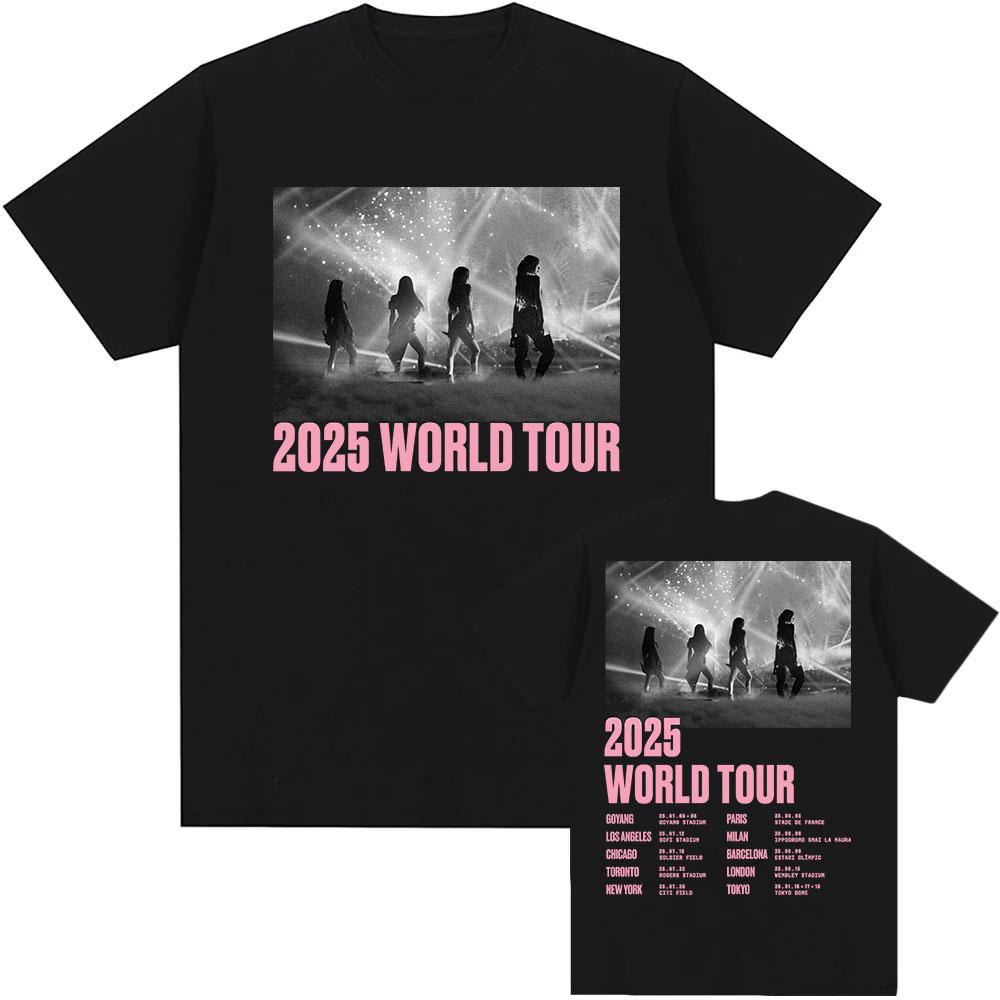Mens and womens clothes 2026 T-shirt Black and Pink Tour Summer Short Sleeve Male Tshirts Korean Girl Band Fashion T Shirt Streetwear Unisex Men Women XS(old)
Mens and womens clothes 2026 T-shirt Black and Pink Tour Summer Short Sleeve Male Tshirts Korean Girl Band Fashion T Shirt Streetwear Unisex Men Women XS(old)