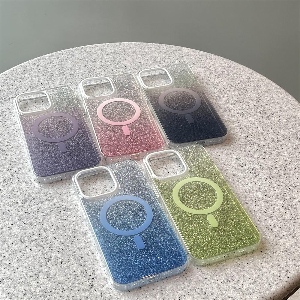 Applicable To Apple 16promax Gradual Change Glitter Mobile Phone Case Magnetic Suction Colorful IPhone15 Simple Mobile Phone Case iPhone16 Pro Max
Applicable To Apple 16promax Gradual Change Glitter Mobile Phone Case Magnetic Suction Colorful IPhone15 Simple Mobile Phone Case iPhone16 Pro Max