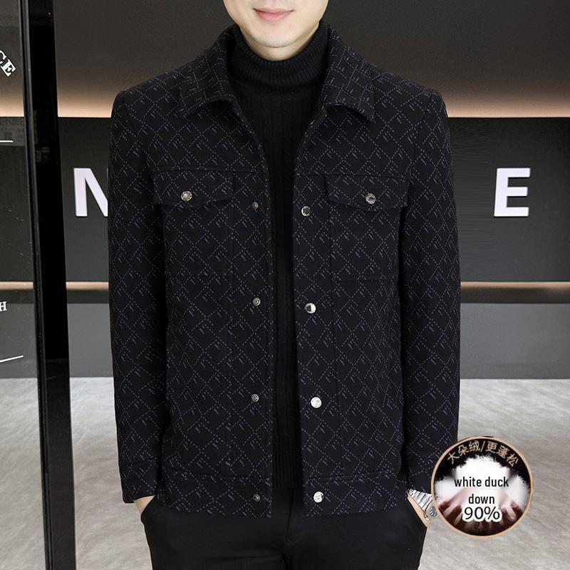 Men s Woolen Lapel Coat - Winter Warmth with 90% Duck Down 3XL чорний
Men s Woolen Lapel Coat - Winter Warmth with 90% Duck Down 3XL чорний