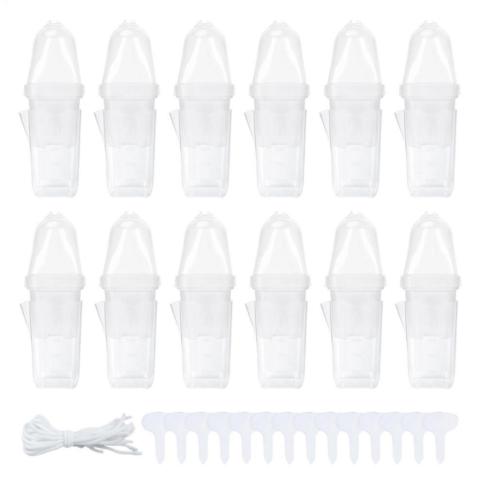 Self Watering Pots 12pcs 2inch Clear Plant Pots with Humidity Dome Adjustable Vent and 150ml Reservoir for Seedlings Propagation
Self Watering Pots 12pcs 2inch Clear Plant Pots with Humidity Dome Adjustable Vent and 150ml Reservoir for Seedlings Propagation