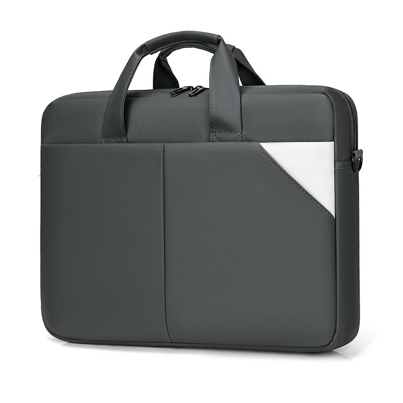 Нейлоновая мужская сумка для компьютера для поездок на работу и путешествий, легкая повседневная дорожная сумка через плечо серый