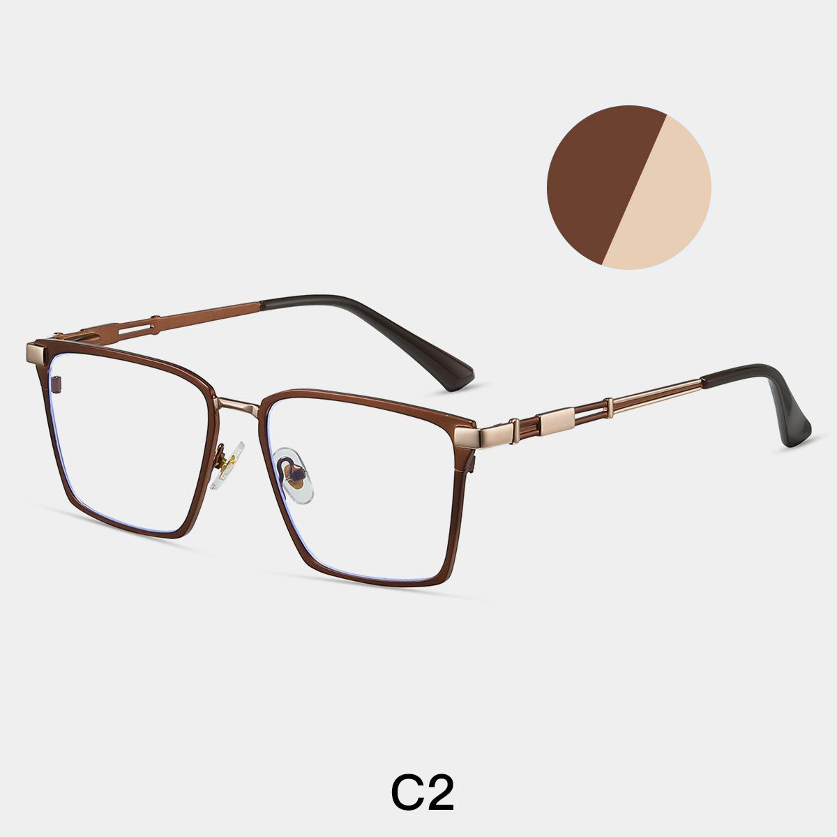 Men Square Metal Large Frame Reading Glasses TR90 Spring Leg Elderly Presbyopia Glasses New Blue Light Blocking Eyeglasses Original lens 0
Men Square Metal Large Frame Reading Glasses TR90 Spring Leg Elderly Presbyopia Glasses New Blue Light Blocking Eyeglasses Original lens 0