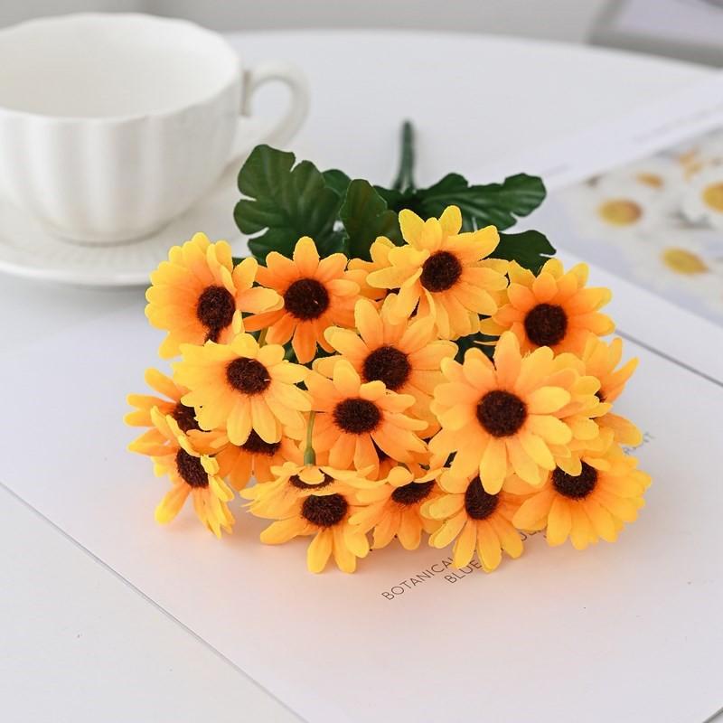 2/5pcs 7 Forks 22 Heads Little Daisy Combination Bouquet Artificial Flowers Wedding Party Home Garland Room Table Decoration DIY 2pcs жёлтый
2/5pcs 7 Forks 22 Heads Little Daisy Combination Bouquet Artificial Flowers Wedding Party Home Garland Room Table Decoration DIY 2pcs жёлтый