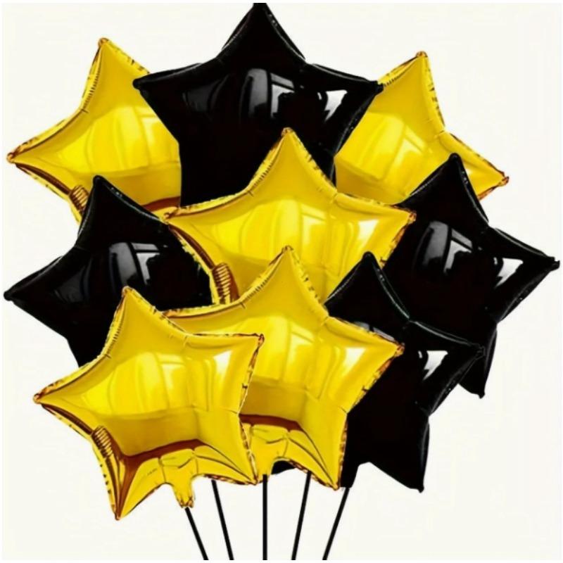 9 pieces of 18-inch gold and black star-shaped aluminum film balloons, suitable for birthday parties, New Year s Eve and celebration events
9 pieces of 18-inch gold and black star-shaped aluminum film balloons, suitable for birthday parties, New Year s Eve and celebration events